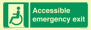 Accessible emergency exit (left)